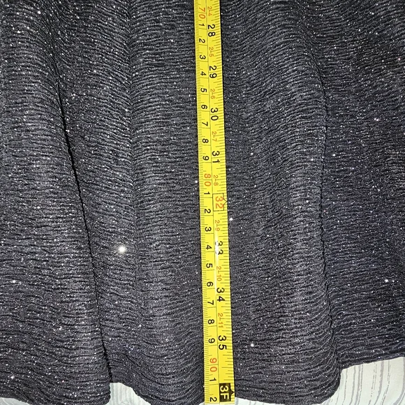 Eliza J Navy Sparkle Stretch Dress Embellished Waist Size 10 - Picture 8 of 15